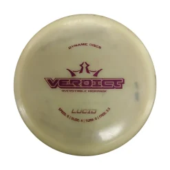 Used Dynamic Discs VERDICT LUCID Disc Golf Mid Range Yellow 176g