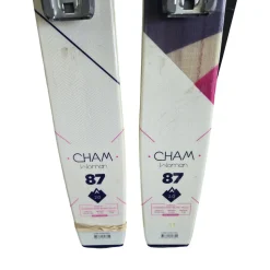 Used Dynastar CHAM WOMAN 87 2.0 SKIS W/LOOK NX12GW BIN Womens DH Ski/Binding White 159 cm