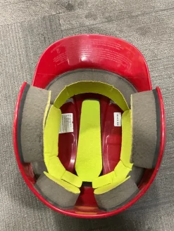 Used Easton CYCLONE HELMET Batting Helmet No Mask Red M/L