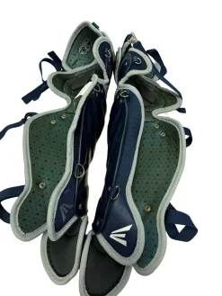 Used Easton GAMETIME Adult Baseball Age 15+ Catchers Leg Guards Navy Blue