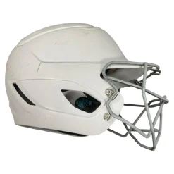 Used Easton GAMETIME II Batting Helmet w/Mask White One Size