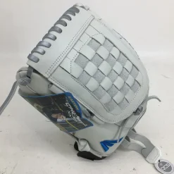 Used Easton GHOST NX 12.5 IN FP BB GLOVE LH Throw Fastpitch Gloves Silver 12 1/2
