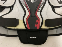 Used Easton STEALTH S3 Senior Shoulder Pads White/Black/Red MD