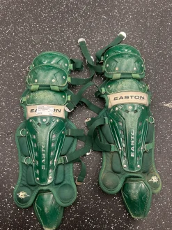 Used Easton SURGE Catchers Leg Guards Green Youth