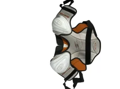 Used Easton SYNERGY Lacrosse Rib Pads White MD