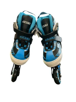 Used ECOO ROLLER BLADES Child Roller Quad Skates Royal Blue Adjustable
