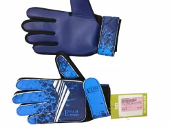 Used EFAH SPORTS GOALIE GLOVES Soccer Goalie Gloves Royal Blue 8