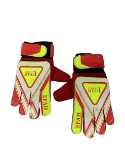Used EFAH SPORTS GOALIE GLOVES Soccer Goalie Gloves White 4