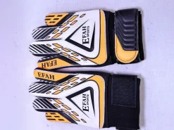 Used EFAH SPORTS Soccer Goalie Gloves Orange 4