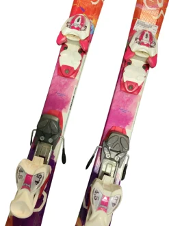 Used Elan LIL MAGIC Girls DH Ski/Binding Pink 110 cm