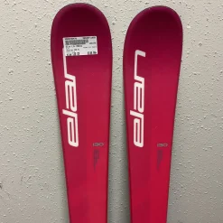 Used Elan LIL MAGIC Girls DH Ski/Binding Pink 130 cm