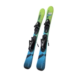 Used Elan PINBALL YTH SKIS 90CM 4.5 BINDINGS Boys DH Ski/Binding Kelly green 90 cm
