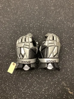 Used Epoch INTEGRA LAX Goalie Gloves M Black And Silver LG