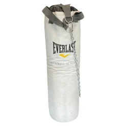 Used Everlast GREATNESS IS WITHIN Boxing Heavy Bag White 80 lb