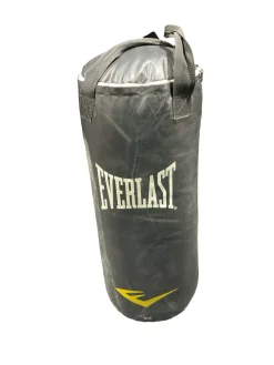 Used Everlast HEAVY BAG Boxing Heavy Bag Black 40 lb