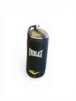 Used Everlast 60LB BAG Boxing Heavy Bag Black 60 lb