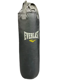 Used Everlast 50LB HEAVY BAG Boxing Heavy Bag Black 50 lb