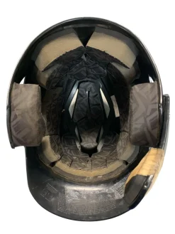 Used Evoshield BLACK HELMET W C FLAP M/L Batting Helmet No Mask Black M/L