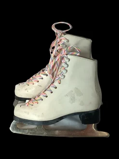 Used FIGURE SKATES Girls Figure Skate White Youth 12.0