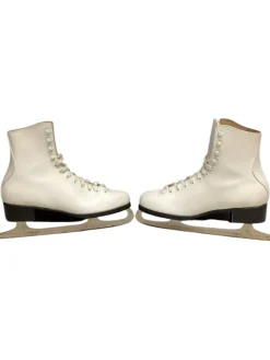 Used FIGURE SKATES Mens Figure Skate White Senior 8