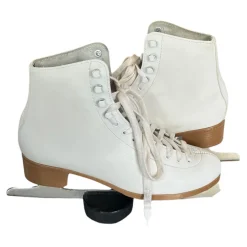 Used FIGURE SKATES WomensFigure Skate White Senior 9