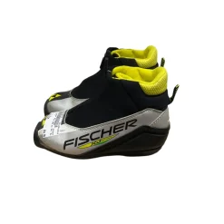 Used Fischer Boys SNS XC Ski Boots Grey JR-01