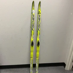 Used Fischer RCS SPRINT CROWN Boys XC Ski/Binding Yellow 140 cm