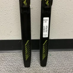 Used Fischer RCS SPRINT CROWN Boys XC Ski/Binding Black And Optic Yellow 130 cm
