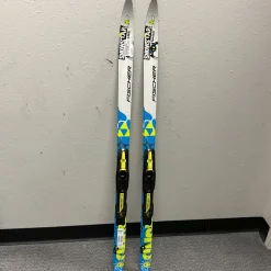Used Fischer SNOWSTAR TWINSKIN Boys XC Ski/Binding Royal Blue 120 cm