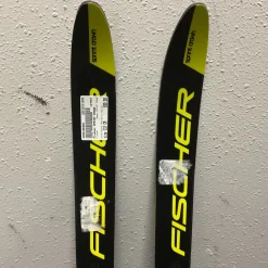 Used Fischer SPRINT CROWN Boys XC Ski/Binding Black And Optic Yellow 110 cm