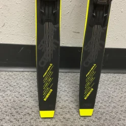 Used Fischer SPRINT CROWN Boys XC Ski/Binding Black And Optic Yellow 110 cm