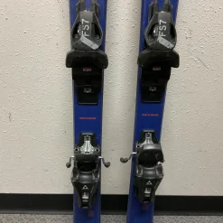 Used Fischer THE CURV Boys DH Ski/Binding Navy Blue 130 cm