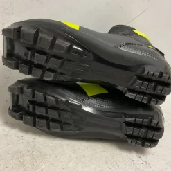 Used Fischer XJ SPRINT Boys NNN XC Ski Boots Black W 05-05.5 / JR 03.5-04