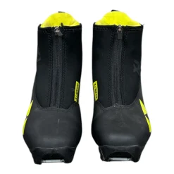 Used Fischer XJ SPRINT Boys NNN XC Ski Boots Black W 06 / JR 04-04.5