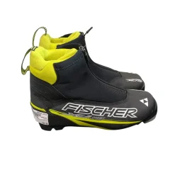 Used Fischer XJ SPRINT Mens NNN XC Ski Boots Black W 05-05.5 / JR 03.5-04