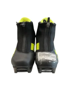 Used Fischer XJ SPRINT NNN SZ 29 Boys NNN XC Ski Boots Optic Yellow YT-11