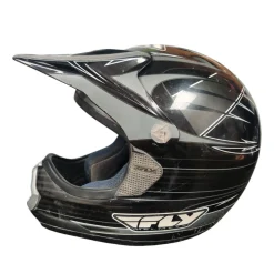 Used Fly Racing Adult Motocross Helmet Black XS