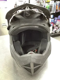 Used FLY RACING MOTOCROSS HELMET Adult Helmet Black MD