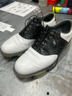 Used Foot Joy Mens Golf Shoes White Senior 10