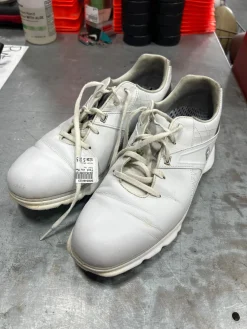 Used Foot Joy Mens Golf Shoes White Senior 10.5