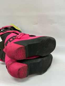 Used Fox COMP Junior Boots Pink Adjustable