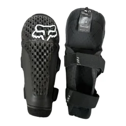 Used FOX TITAN Junior Motocross Knee Guard Black Large