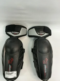 Used Fox TITAN RACE Junior Knee Guard Black LG