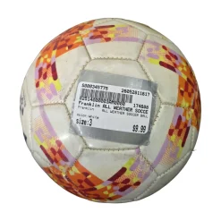 Used Franklin ALL WEATHER SOCCER BALL All Size Soccer Ball White 3