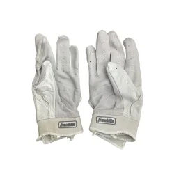 Used Franklin BB/SB Batting Gloves White MD