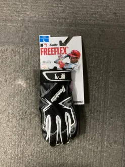Used Franklin BB/SB Batting Gloves Black SM