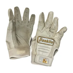 Used Franklin BB/SB Batting Gloves White MD