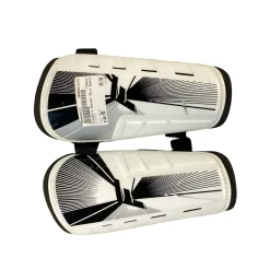 Used Franklin Soccer Shin Guards Junior White MD
