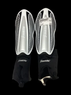 Used Franklin Soccer Shin Guards Youth Black LG