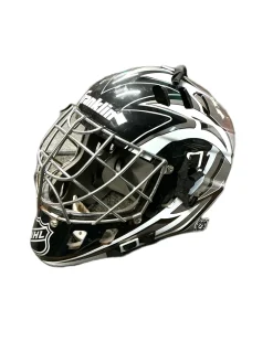 Used Franklin STREET GOAL MASK St Hcky Goalie Helmet Yth Black One Size